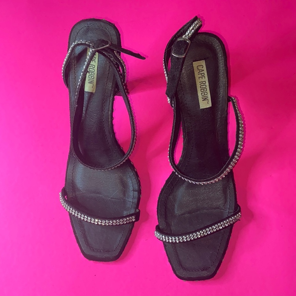 Strappy Black Heel
